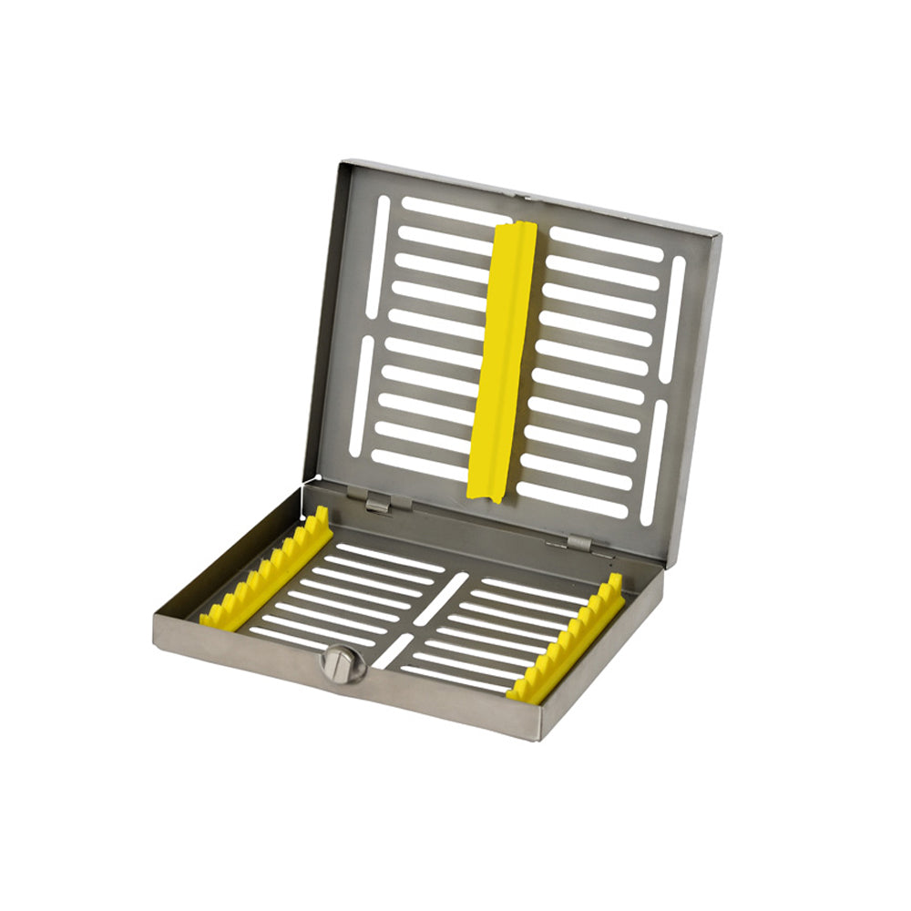 STERILIZATION CASSETTES FOR 10 INSTRUMENTS YELLOW DETACHABLE