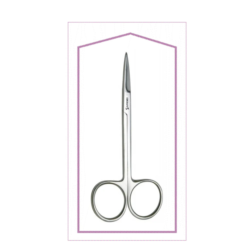 STERILIZED IRIS SCISSOR STRAIGHT BOX OF 25 PCS