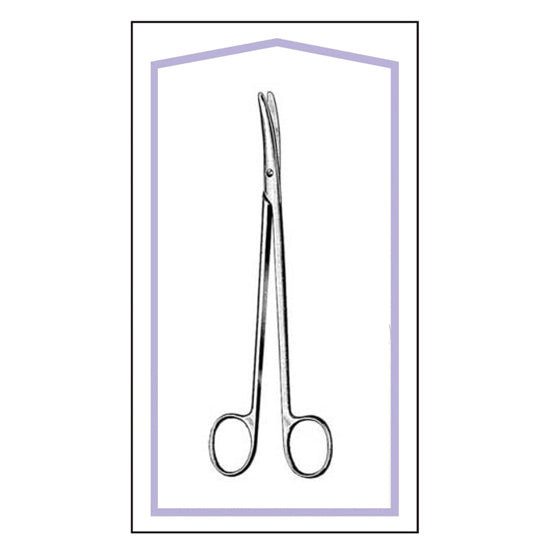 STERILE METZENBAUM SCISSOR 7" CURVED BOX OF 25 PCS