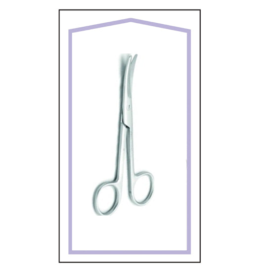 STERILIZED MAYO SCISSOR CURVED 5.5'' BOX OF 25 PCS