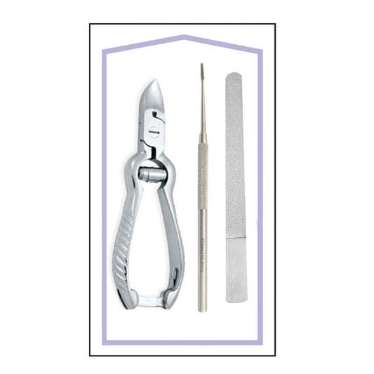STERILE FOOT CARE KIT 3 ITEMS (Ingrown Nail Treatment Kit)