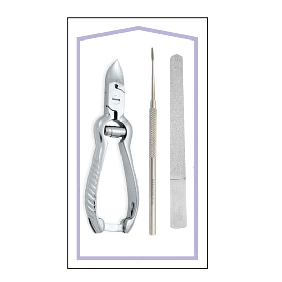 STERILE FOOT CARE KIT 3 ITEMS (Ingrown Nail Treatment Kit)