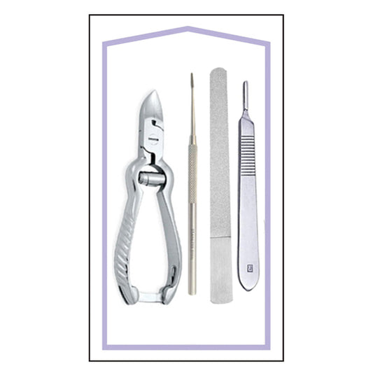 STERILE FOOT CARE KIT 4 ITEMS (Ingrown Nail Treatment Kit)