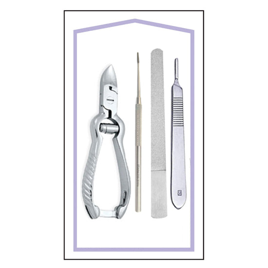 STERILE FOOT CARE KIT 4 ITEMS (Ingrown Nail Treatment Kit)