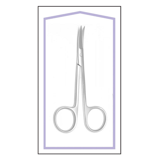 STERILE IRIS SCISSORS CVD 4.5" BOX OF 25 PCS