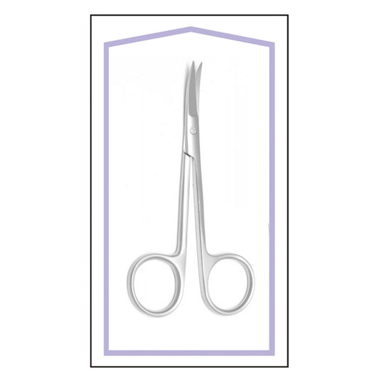 STERILE IRIS SCISSORS CVD 4.5" BOX OF 25 PCS