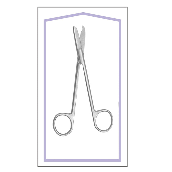 STERILIZED LITT. STITCH SCISSOR STRAIGHT 5.5'' BOX OF 25 PCS