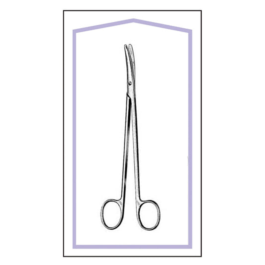 STERILE METZENBAUM SCISSOR 7" CURVED BOX OF 25 PCS