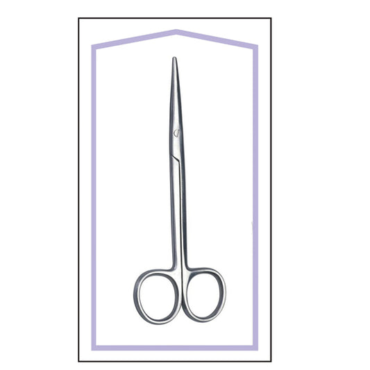 STERILE METZENBAUM SCISSOR 5.5" STRAIGHT BOX OF 25 PCS