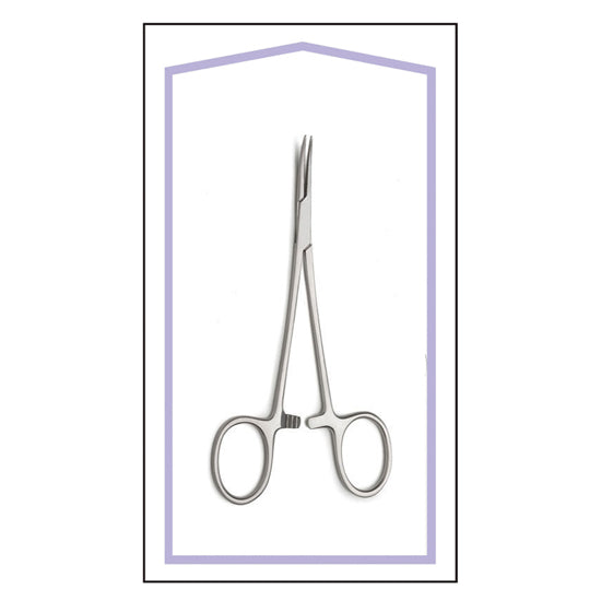 STERILE FORCEPS MOSQ HALSTED 5" CURVED BOX OF 25 PCS