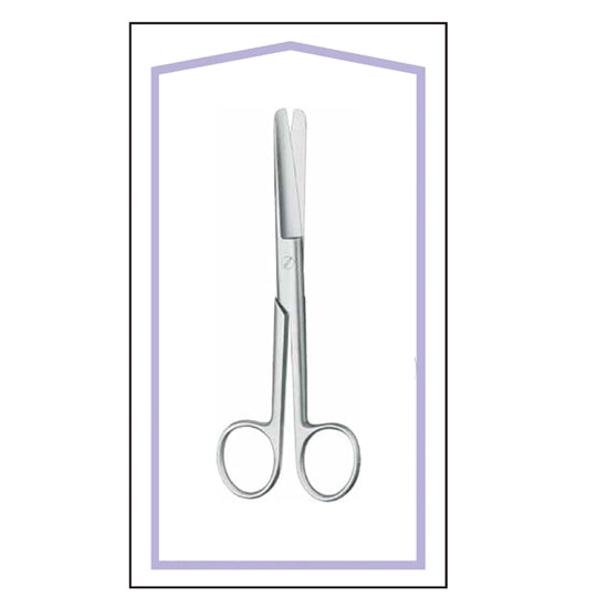 STERILIZED OPERATING SCISSOR BLUNT/ BLUNT BOX OF 10 PCS