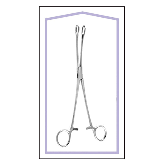 STERILE FOERSTER SPONGE FORCEPS 9.5" CURVED Box of 10 Pcs