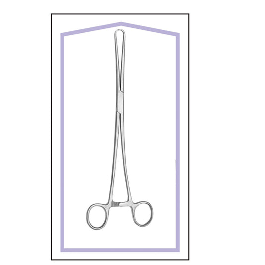 STERILE TENACULUM UTERINE FORCEPS 10" BOX OF 25 PCS