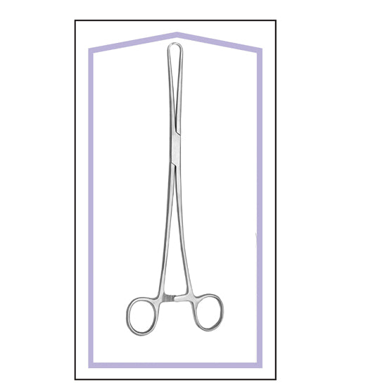 STERILE TENACULUM UTERINE FORCEPS 10" BOX OF 10 PCS