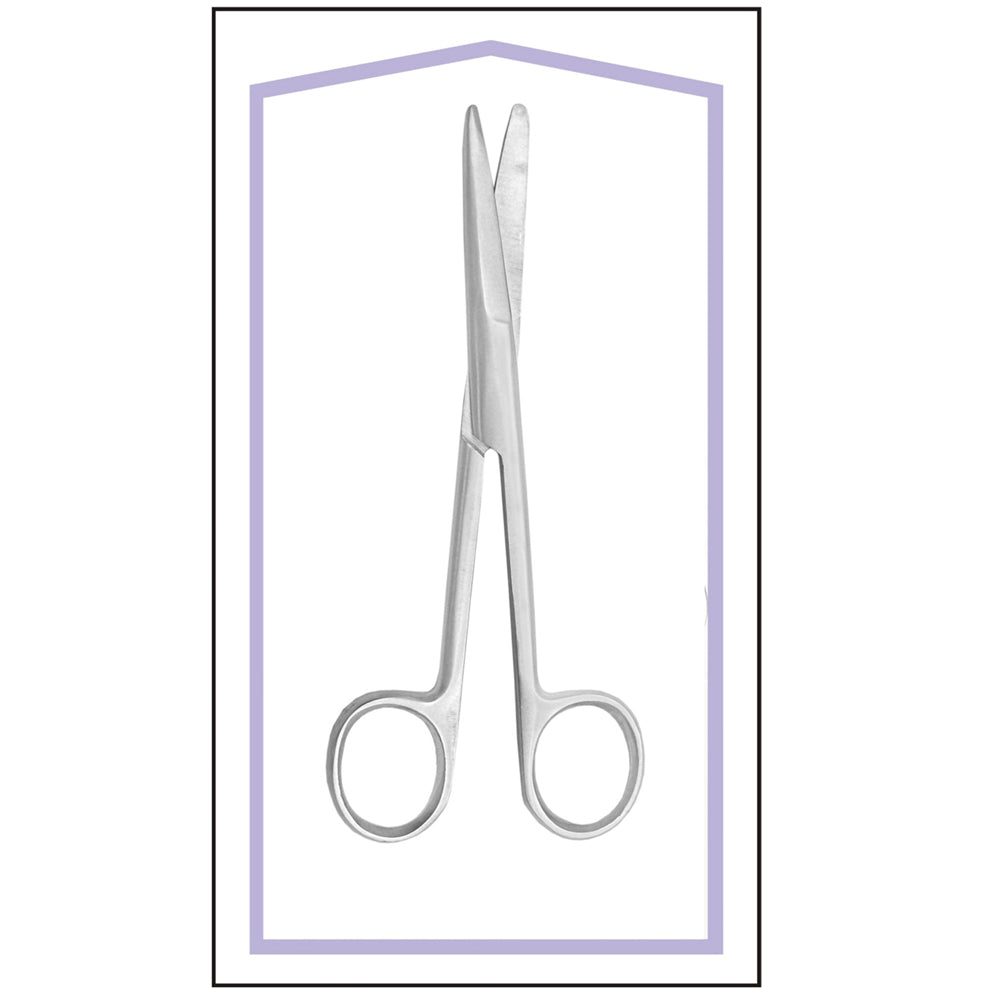 STERILIZED MAYO SCISSOR STRAIGHT 5.5'' BOX OF 25 PCS