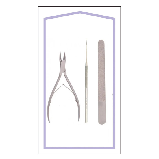 STERILE FOOT CARE KIT 3 ITEMS (Ingrown Nail Treatment Kit)		